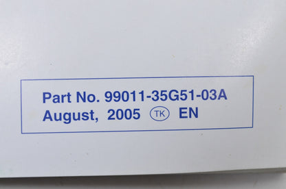 OEM Suzuki 99011-35G51-03A Owner's & Service Manual RM-Z450K6