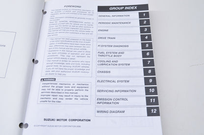 OEM Suzuki 99500-44070-03E Service Manual LT-A450X