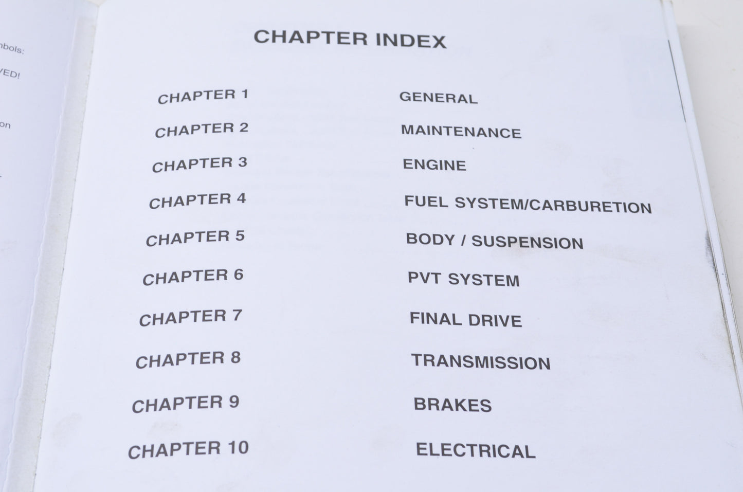 OEM Polaris 9916281 Service Manual 99-00 TRAIL BLAZER