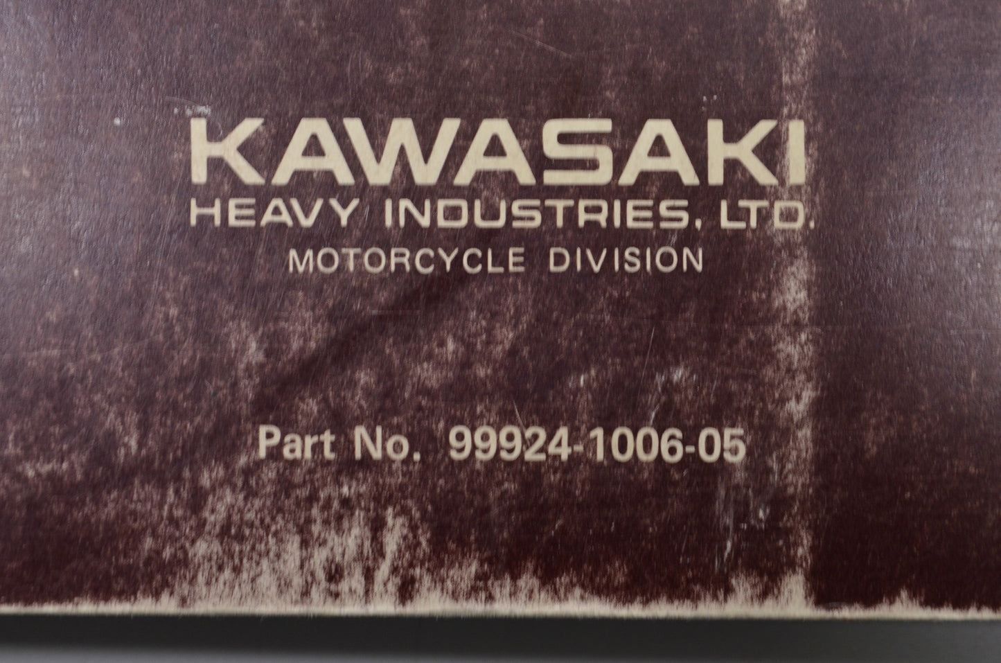 OEM Kawasaki 99924-1006-05 Service Manual KZ1000A/B