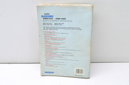 Clymer 1989-1995 Suzuki RM80 Service Repair Maintenance Manual