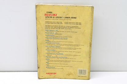 Clymer 1985-1990 Suzuki LT230 & LT250 Service Repair Maintenance Manual