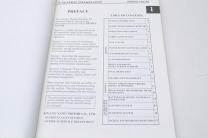 KYMCO People 125/150 Service Manual