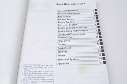 OEM Kawasaki KFX700 Service Manual