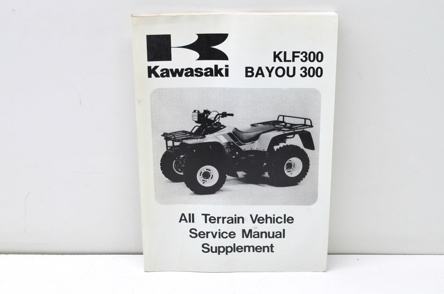 New OEM Kawasaki 1988-2005 KLF300, BAYOU 300 Service Manual Supplement NOS