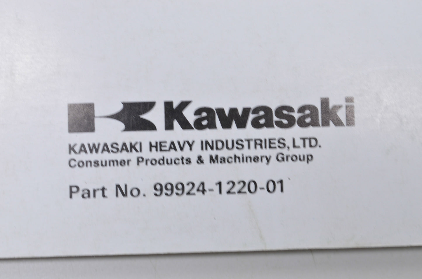OEM Kawasaki 99924-1220-01 Service Manual JH1200-A