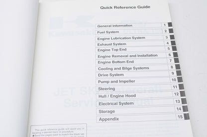 OEM Kawasaki 99924-1220-01 Service Manual JH1200-A