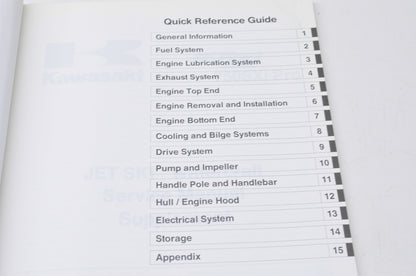 OEM Kawasaki 99924-1223-51 Service Manual 750SXi Pro JS750-C1