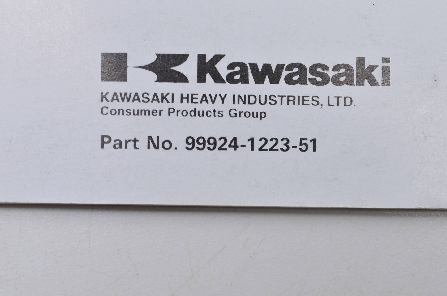 OEM Kawasaki 99924-1223-51 Service Manual 750SXi Pro JS750-C1