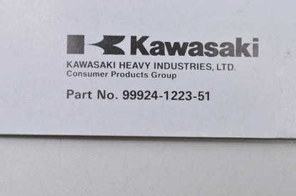 OEM Kawasaki 99924-1223-51 Service Manual 750SXi Pro JS750-C1