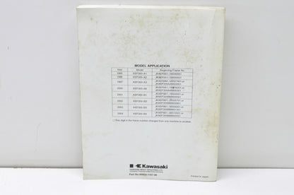 OEM Kawasaki 99924-1187-06 Service Manual KEF300B