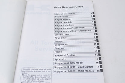 OEM Kawasaki 99924-1187-06 Service Manual KEF300B
