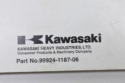 OEM Kawasaki 99924-1187-06 Service Manual KEF300B