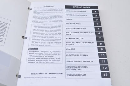 OEM Suzuki 2006 VZR1800 Service Manual