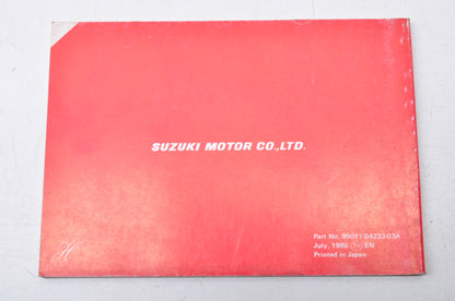 OEM Suzuki 99011-04233-03A LT50 Owner's Manual NOS