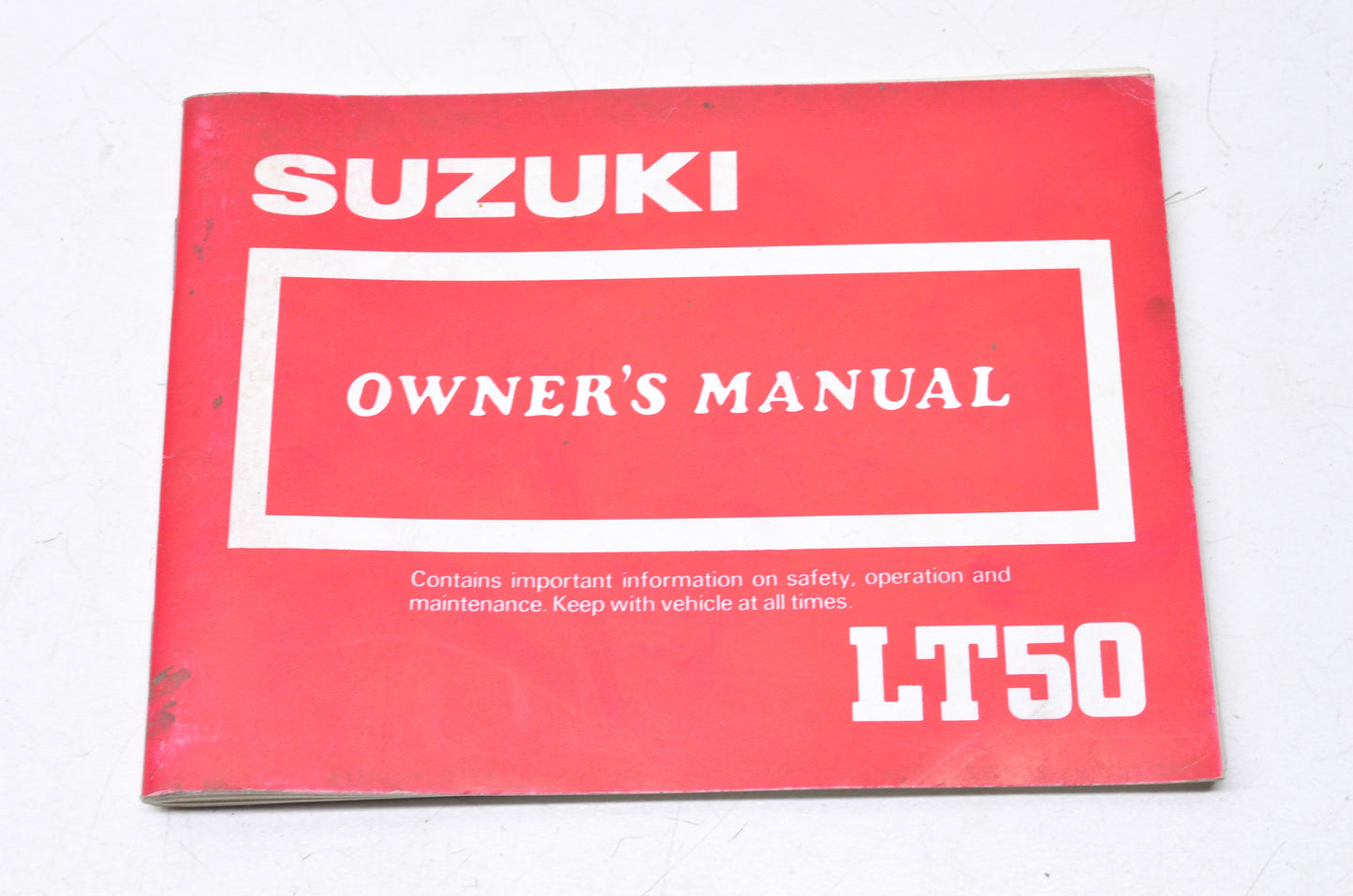 New OEM Suzuki LT50 Owner's Manual NOS
