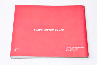 New OEM Suzuki LT50 Owner's Manual NOS