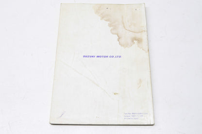 OEM Suzuki 99011-02B22-03A 1988 RM80 Owner's Maintenance Manual