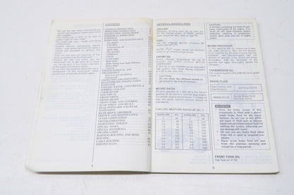 OEM Suzuki 99011-02B22-03A 1988 RM80 Owner's Maintenance Manual