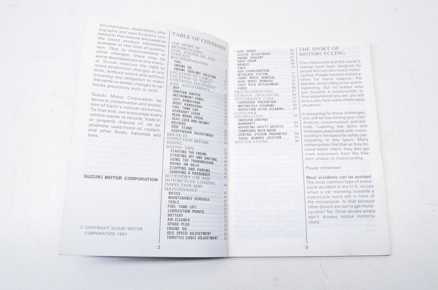 OEM Suzuki 99011-02F51-03A Owner's Manual TL1000SV 19