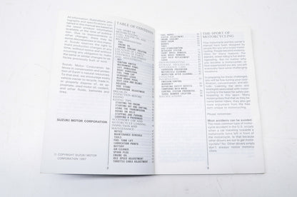 OEM Suzuki 99011-02F51-03A Owner's Manual TL1000SV 19