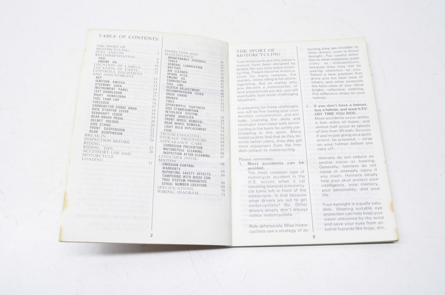 OEM Suzuki 1991 DR350S Owner's Manual