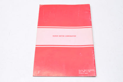 OEM Suzuki 99011-02226-03A FA50 Owner's Manual