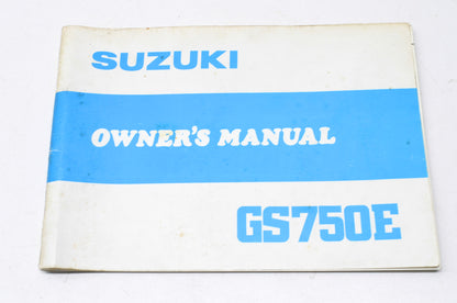 OEM Suzuki GS750E Owner's Manual