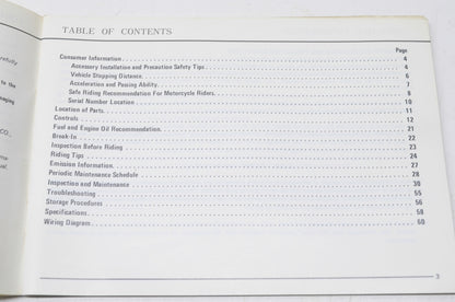OEM Suzuki GS750E Owner's Manual