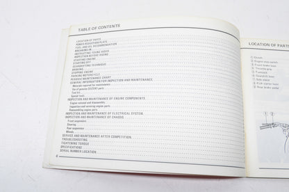 OEM Suzuki 99011-46694-03A RM60 Owner's Manual