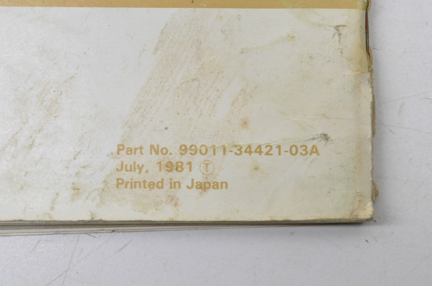 OEM Suzuki 99011-34421-03A GS650GL Owner's Manual