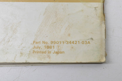 OEM Suzuki 99011-34421-03A GS650GL Owner's Manual