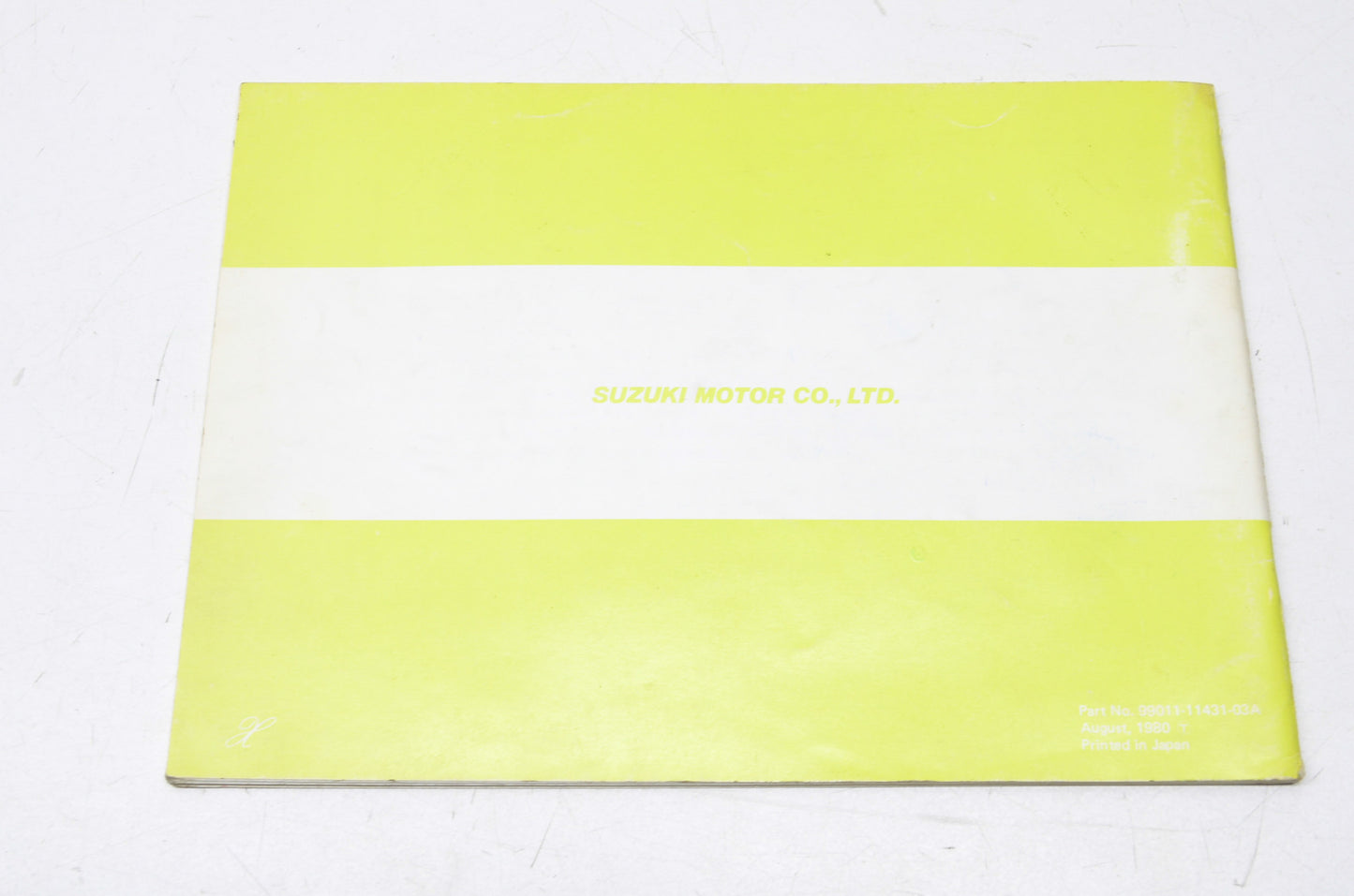 OEM Suzuki 99011-11431-03A GS250T Owner's Manual
