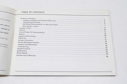 OEM Suzuki GS300L Owner's Manual