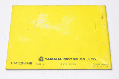 OEM Yamaha RD400D Owner's Manual