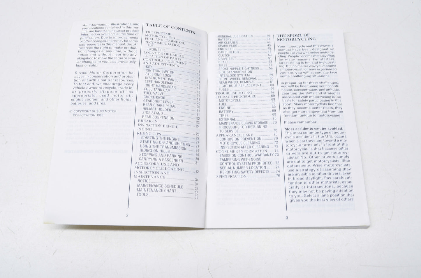 OEM Suzuki 99011-24C54-03A Owner's Manual LS650X 1999
