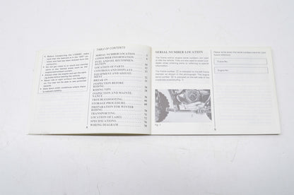 OEM Suzuki 99011-24521-00A LT250EF Owner's Manual