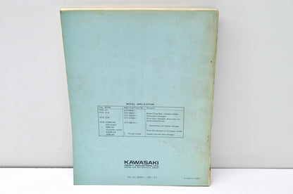 OEM Kawasaki 99997-700-07 Service Manual Z SERIES