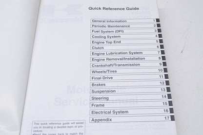 OEM Kawasaki 99924-1320-03 Service Manual VN2000A/D/E/F NOS