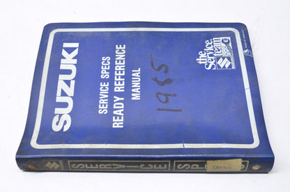 OEM Suzuki 99923-03851 1985 F Model Service Specs & Ready Reference Manual