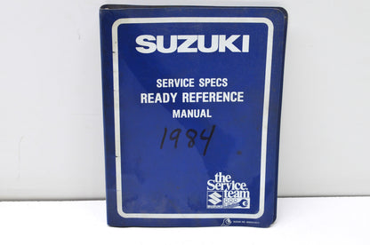 OEM Suzuki 99923-03841 1984 E Model Service Specifications & Ready Reference Man
