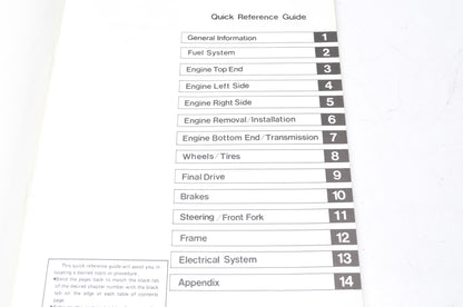 OEM Kawasaki 99924-1074-51 Service Manual Supplement KLT185
