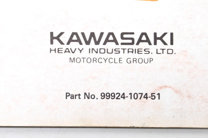 OEM Kawasaki 99924-1074-51 Service Manual Supplement KLT185