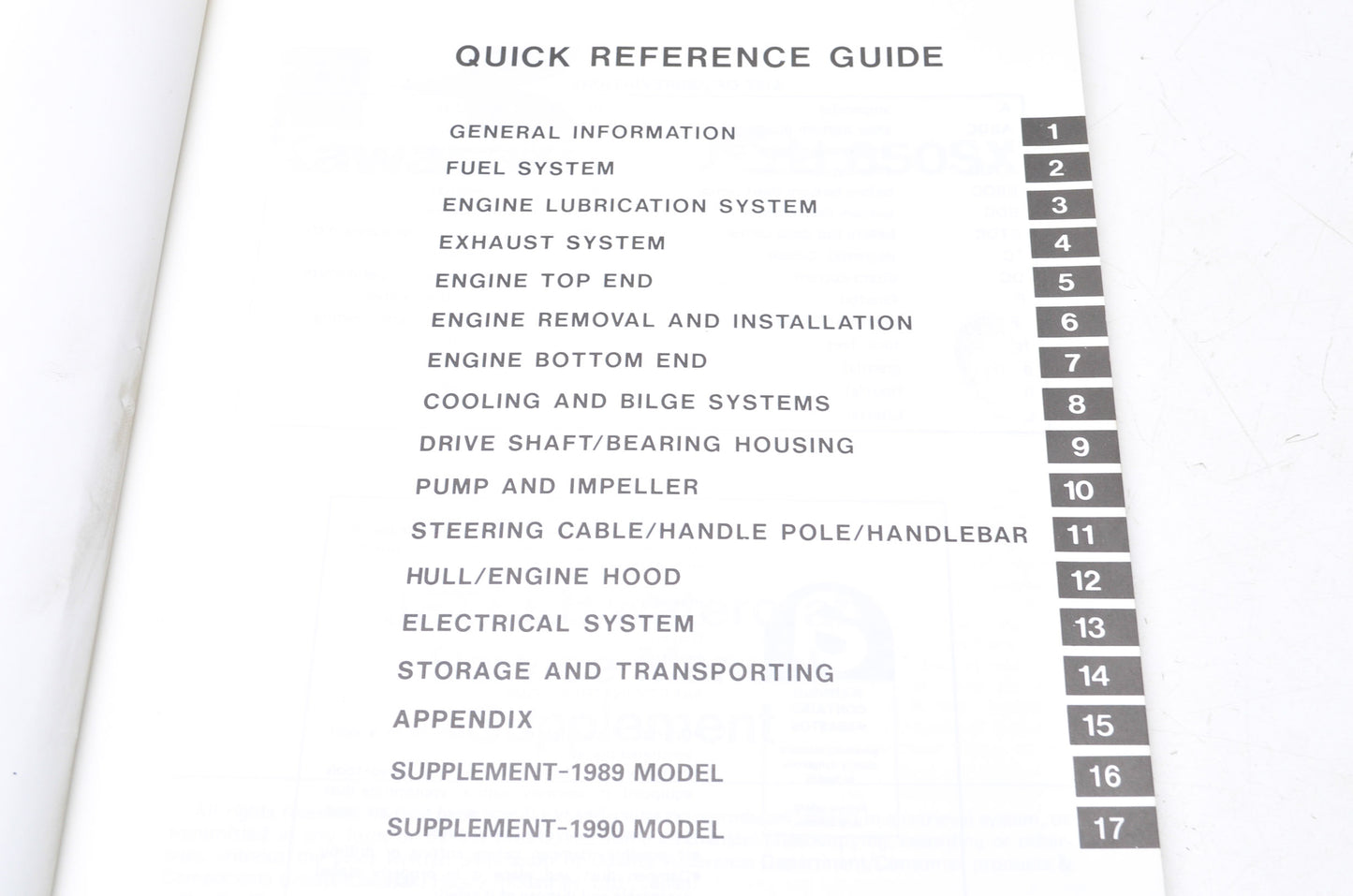 OEM Kawasaki 99924-1087-53 Service Manual Supplement JS650A NOS