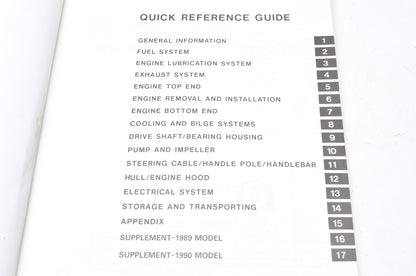 OEM Kawasaki 99924-1087-53 Service Manual Supplement JS650A NOS
