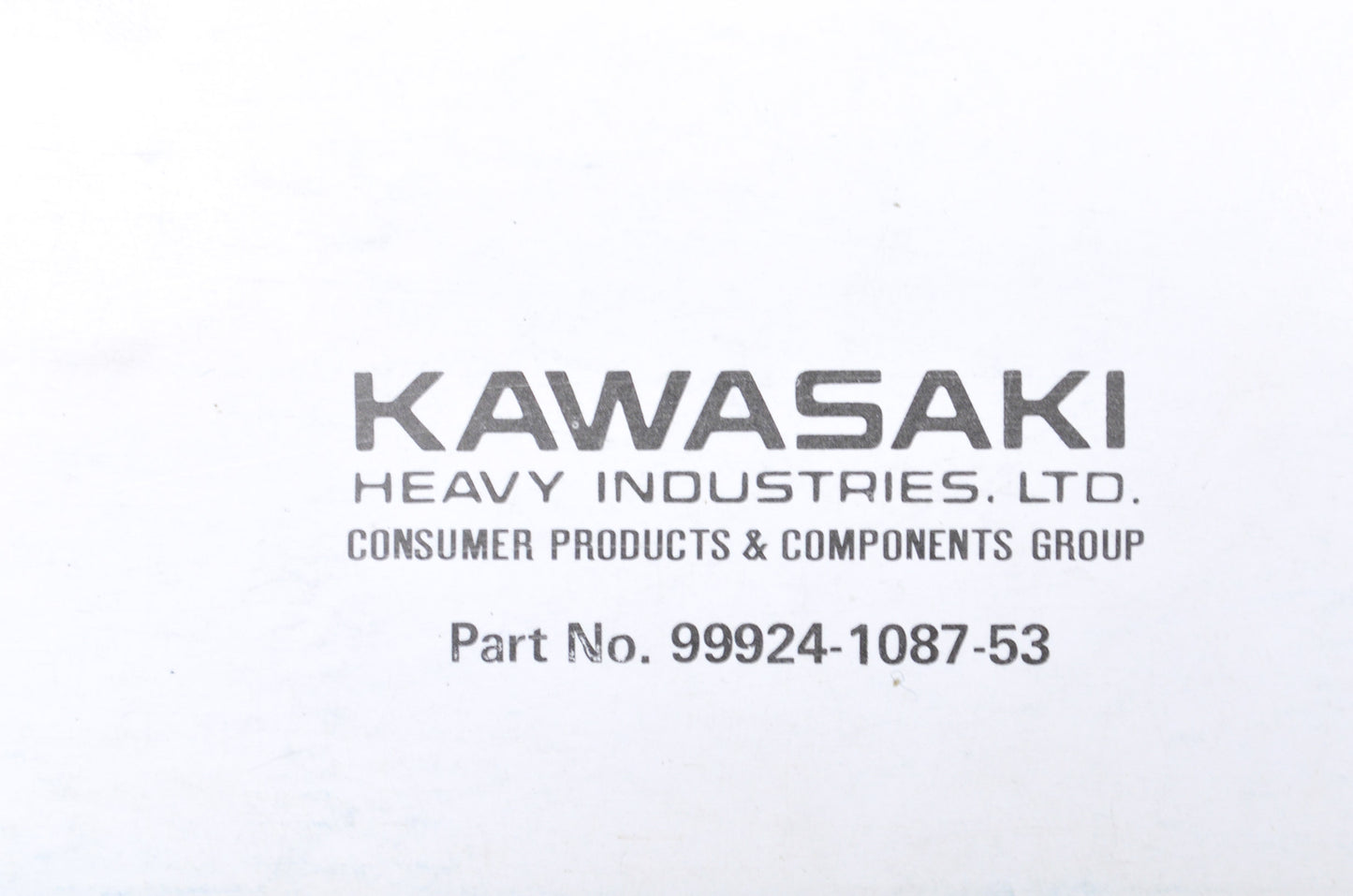 OEM Kawasaki 99924-1087-53 Service Manual Supplement JS650A NOS