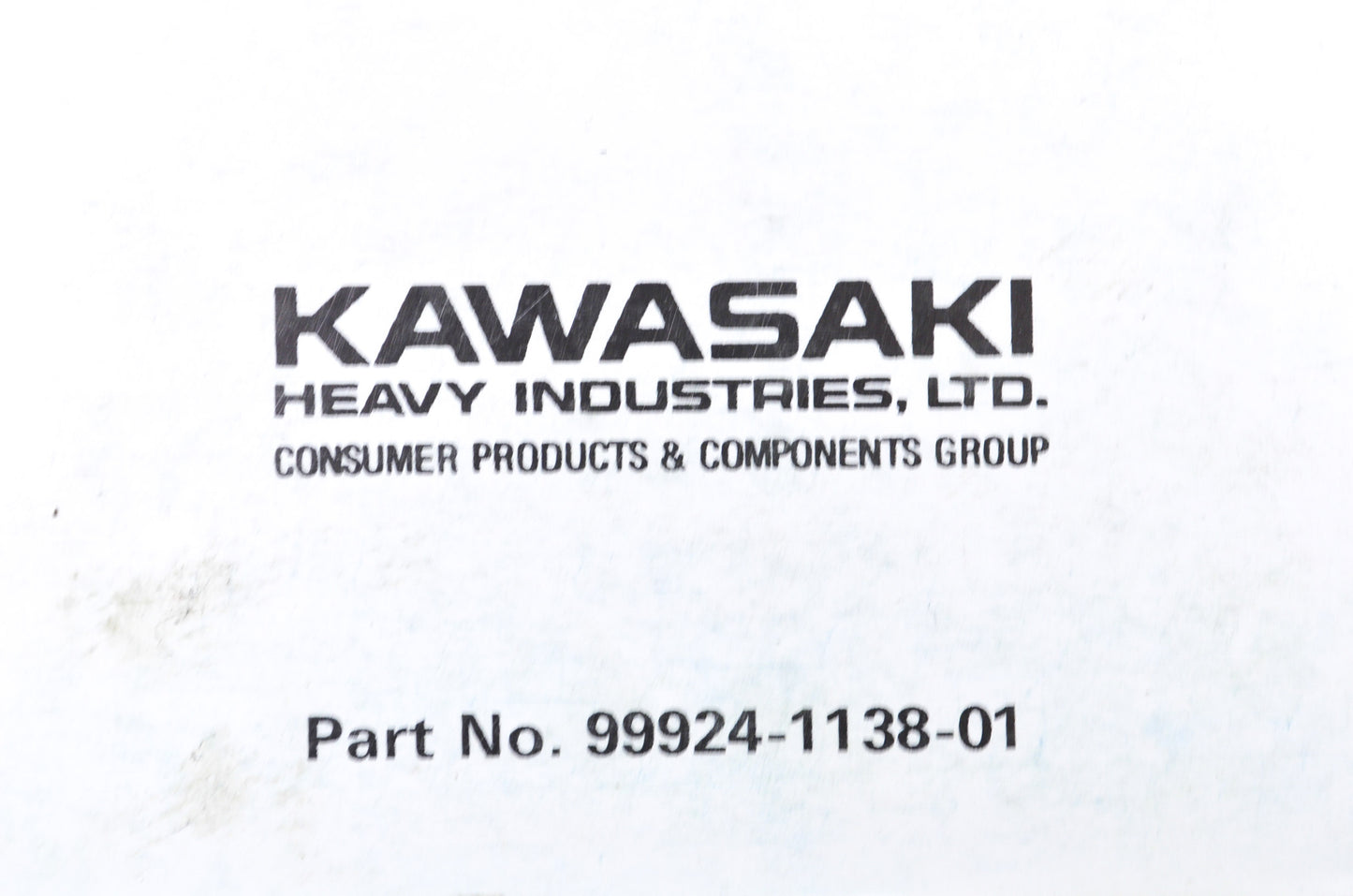 OEM Kawasaki 99924-1138-01 Service Manual ZR750 NOS