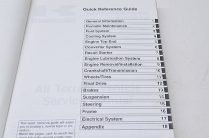 OEM Kawasaki 2005 Brute Force 750 4x4i, KVF 750 4x4 Service Manual