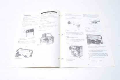 OEM Kawasaki GE4300 & GE5000 Portable Generator Assembly & Preparation Manual