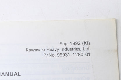 OEM Kawasaki GE4300 & GE5000 Portable Generator Assembly & Preparation Manual